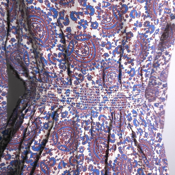 J.Crew Palermo Linen Smocked-Waist Floral Mini Dress Size Spring 2023 - Picture 5 of 14